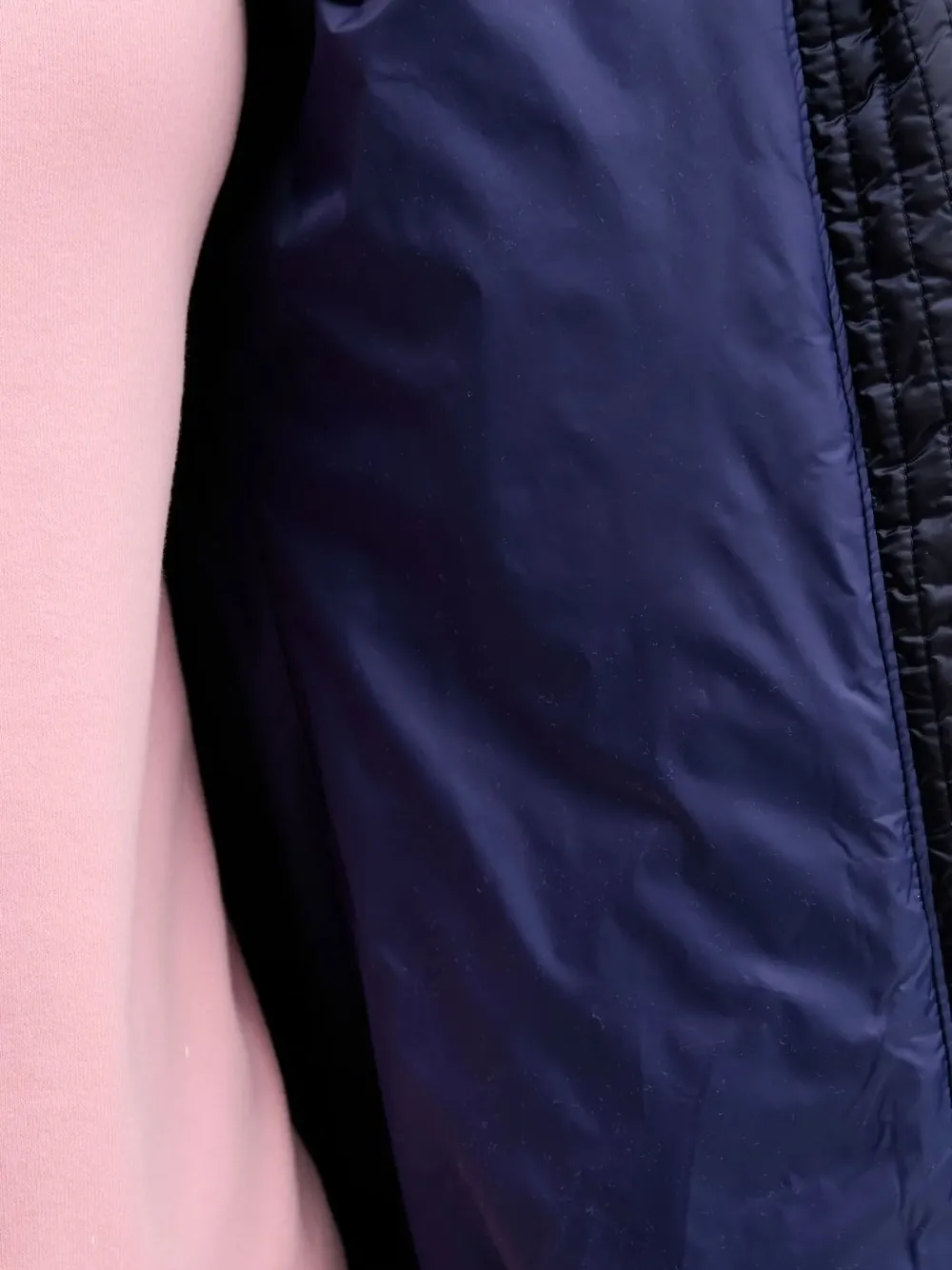 HUGO quilted hooded jacket Blauw