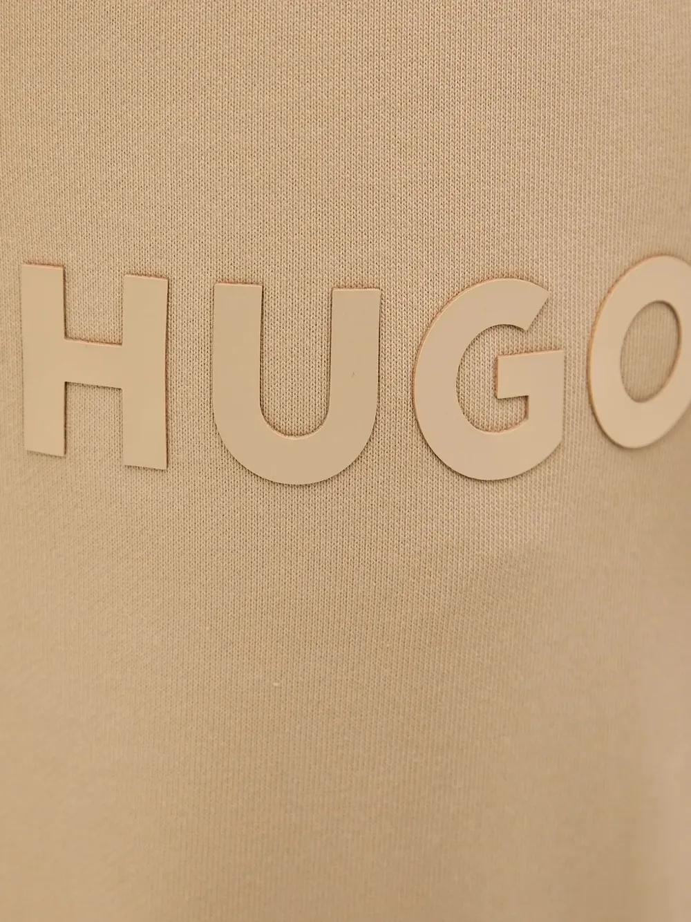HUGO Trainingsbroek met logopatch Beige