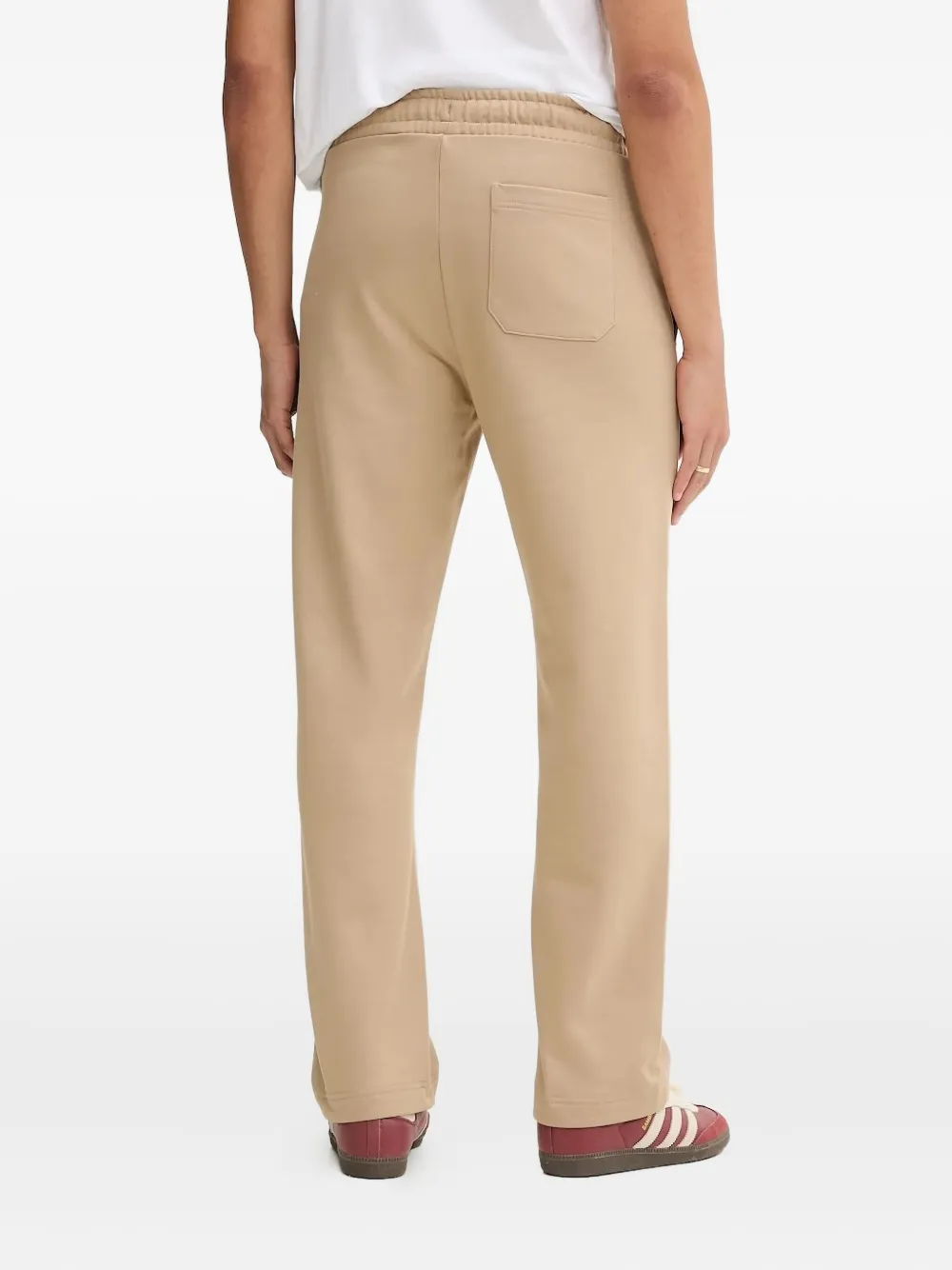HUGO logo-appliqué track pants - Beige