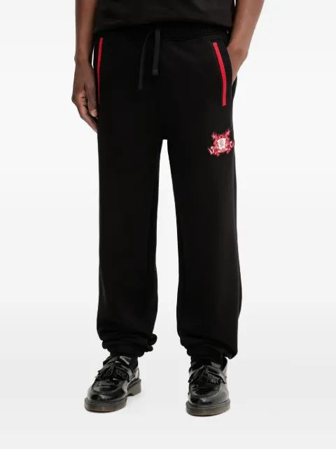 HUGO embroidered-panel drawstring track pants