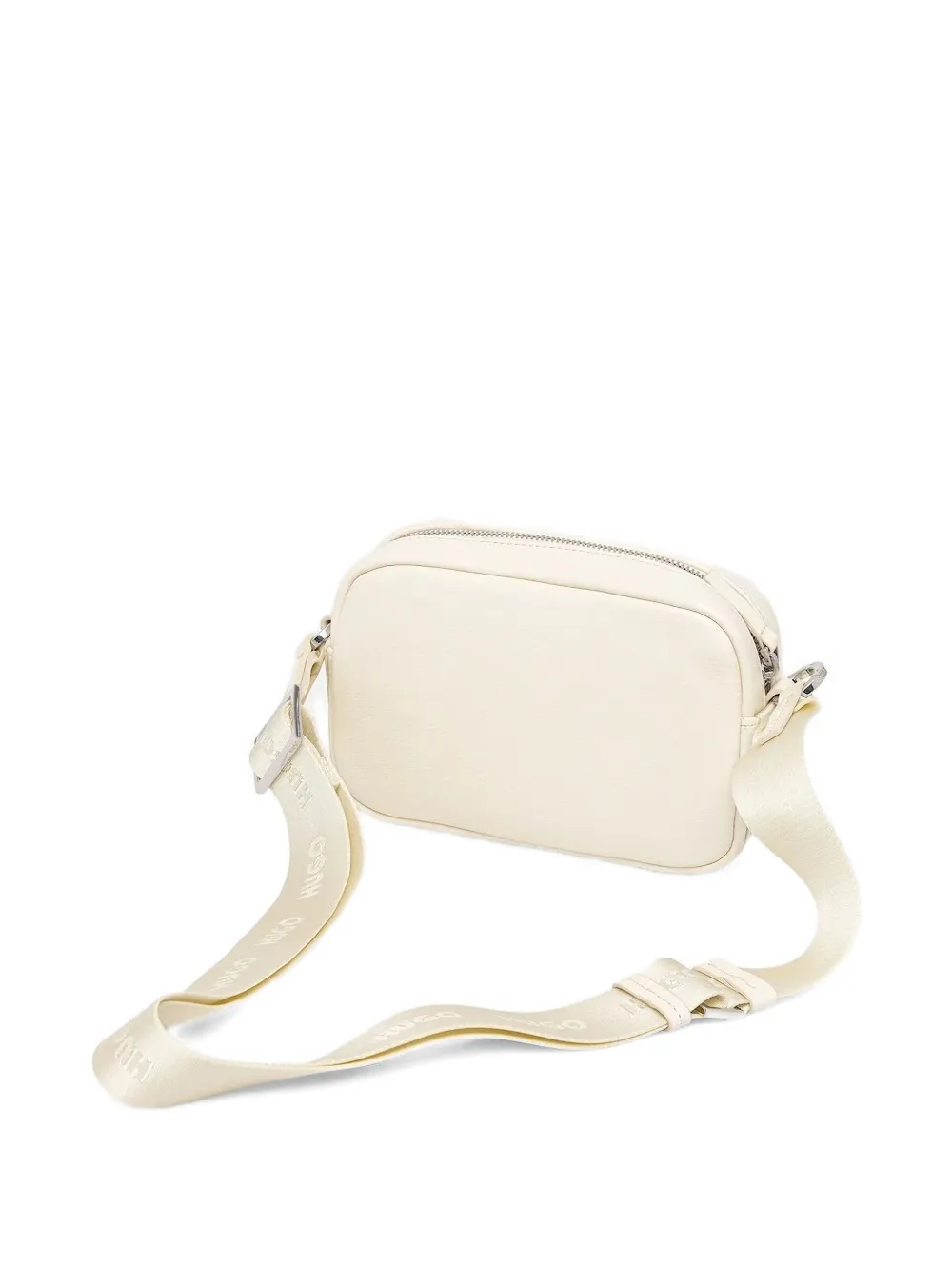 HUGO logo-plaque cross-body bag Beige