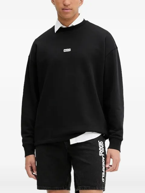 HUGO logo-print crew-neck sweatshirt
