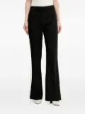 HUGO side-stripe flared trousers - Black