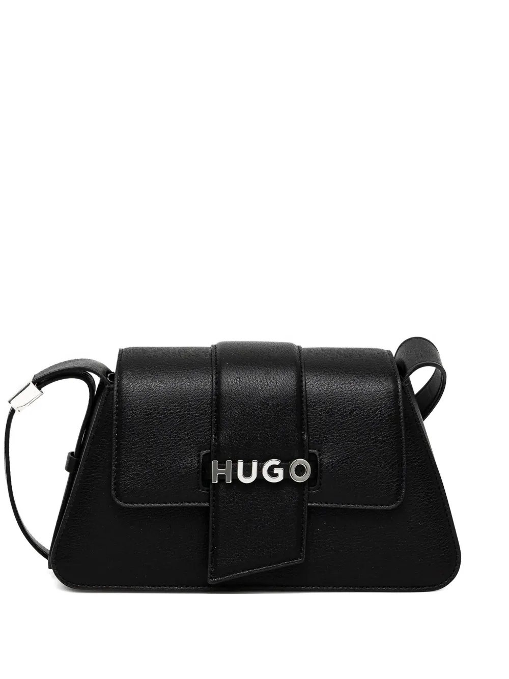 flap-detail logo shouder bag