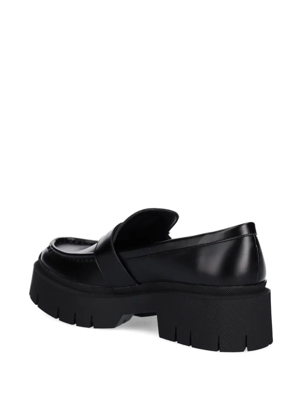 HUGO buckle-detail platform loafers Black