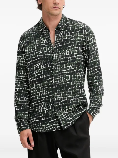 HUGO mosaic-print shirt