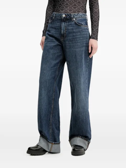 HUGO cuffed-hems cotton jeans