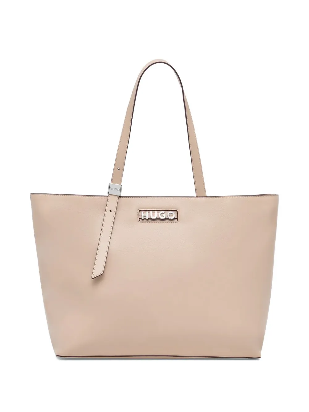 belt-buckle logo tote bag