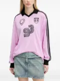 HUGO 93 graphic-print football top - Pink