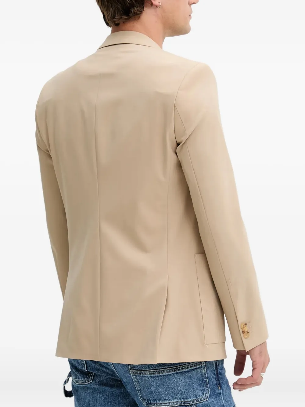 HUGO Blazer met enkele rij knopen Beige