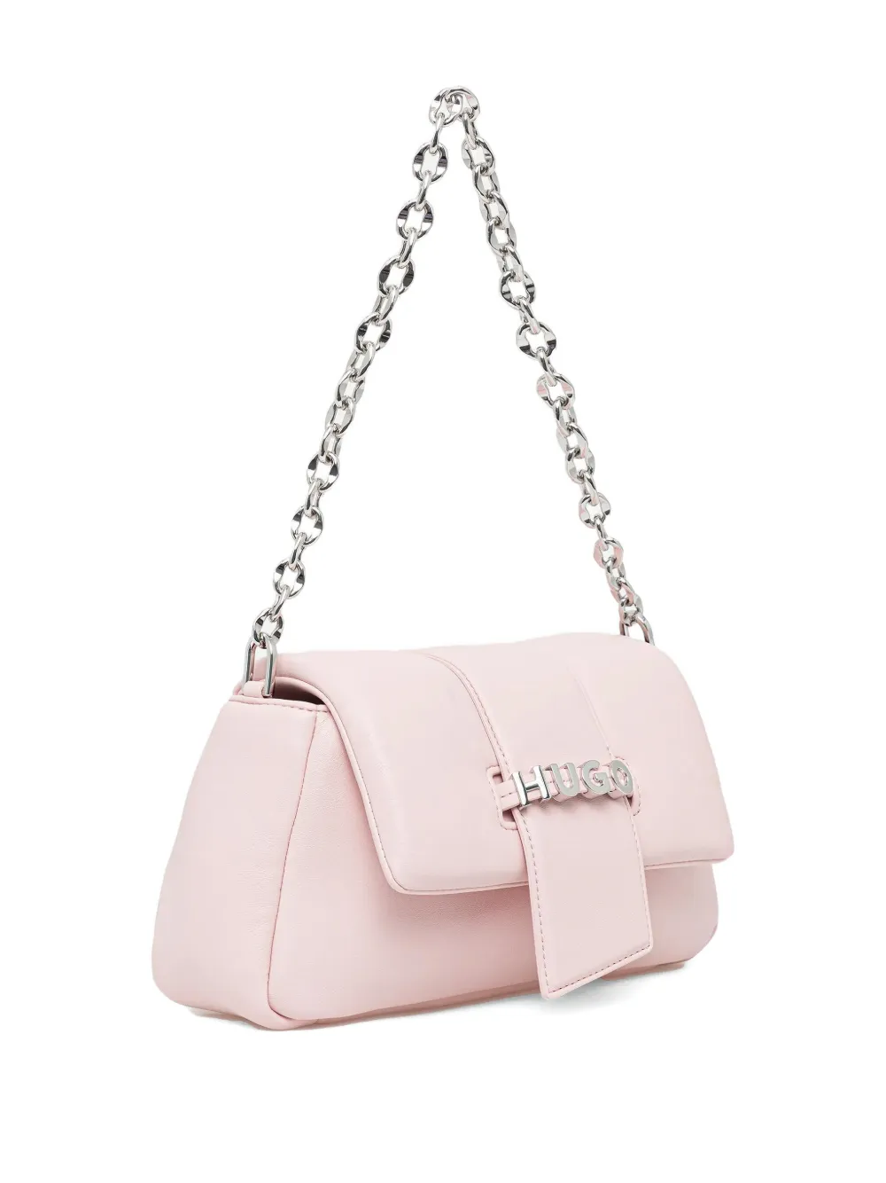 HUGO quilted chain-strap shoulder bag - Roze