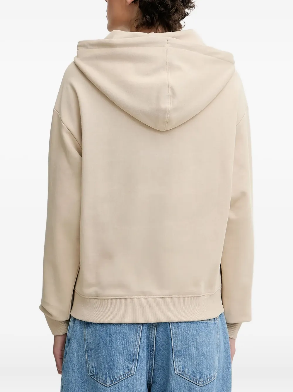HUGO Hoodie met geborduurd logo - Beige