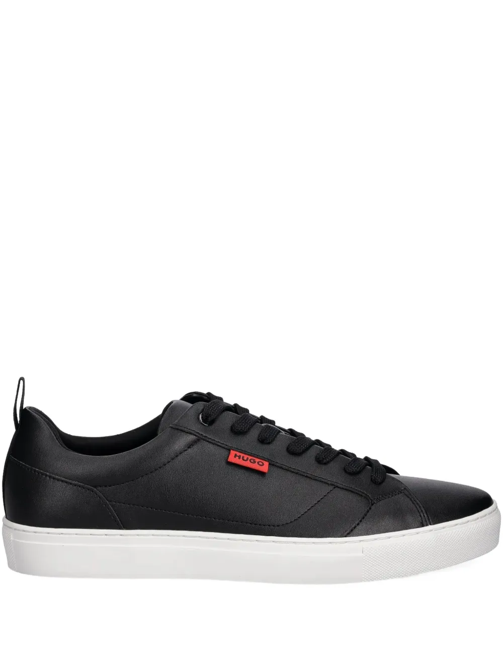 HUGO Morrie lace-up leather sneakers Black