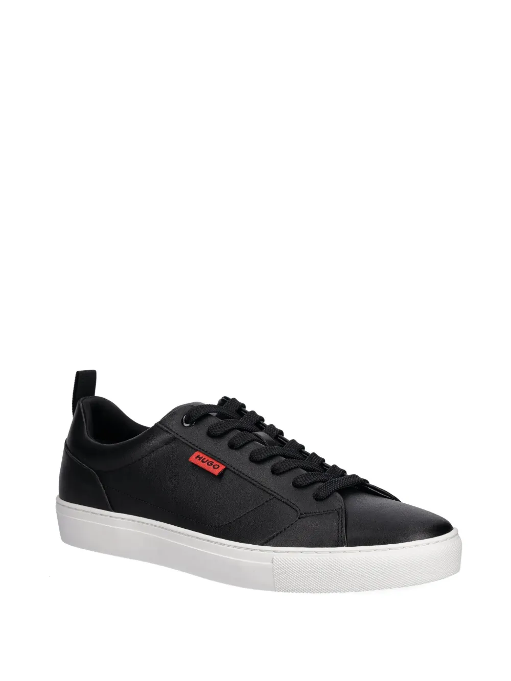 HUGO Morrie lace-up leather sneakers Black
