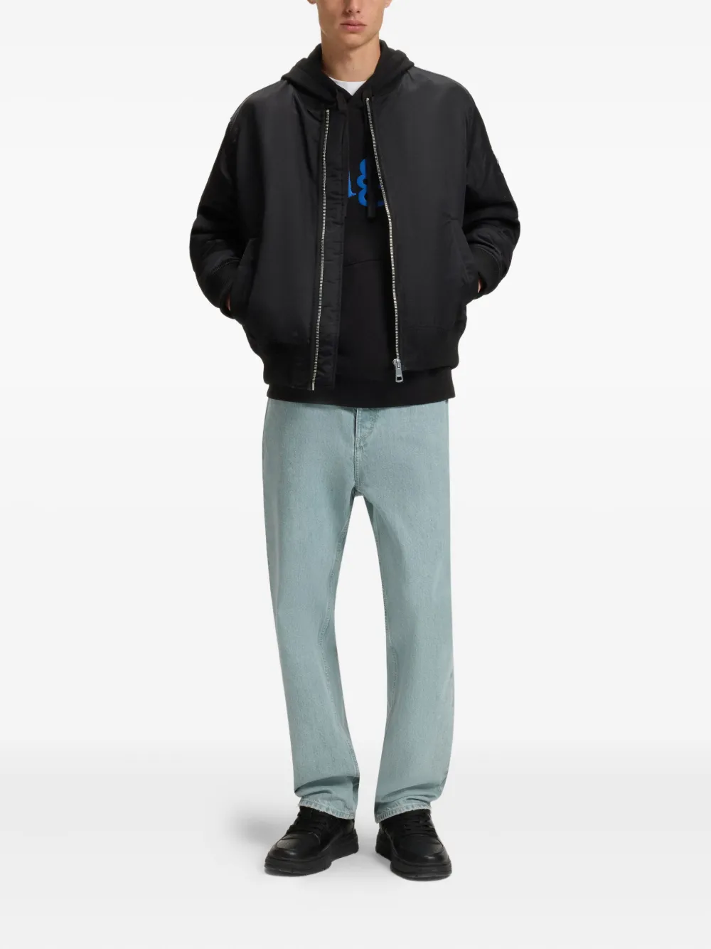 HUGO logo-print hoodie | Hoodies | Image 2