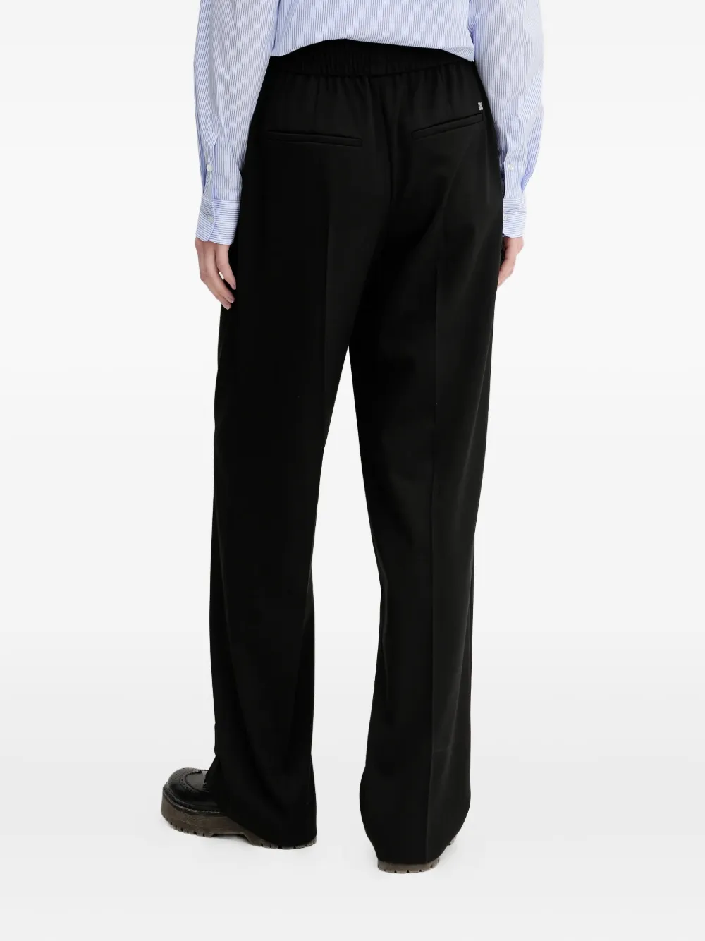 HUGO Broek met elastische taille Zwart