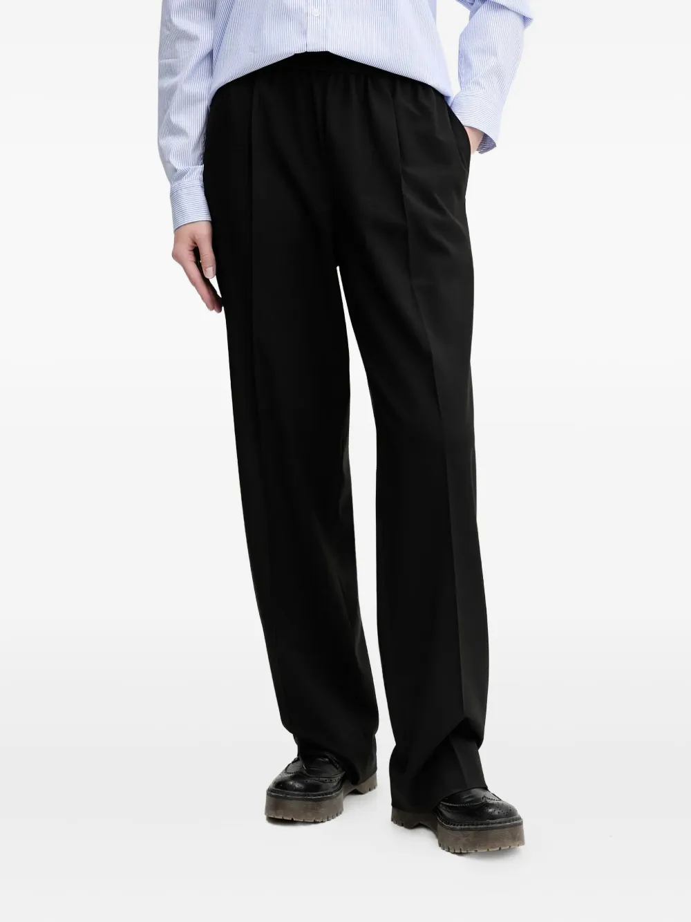 HUGO Broek met elastische taille Zwart