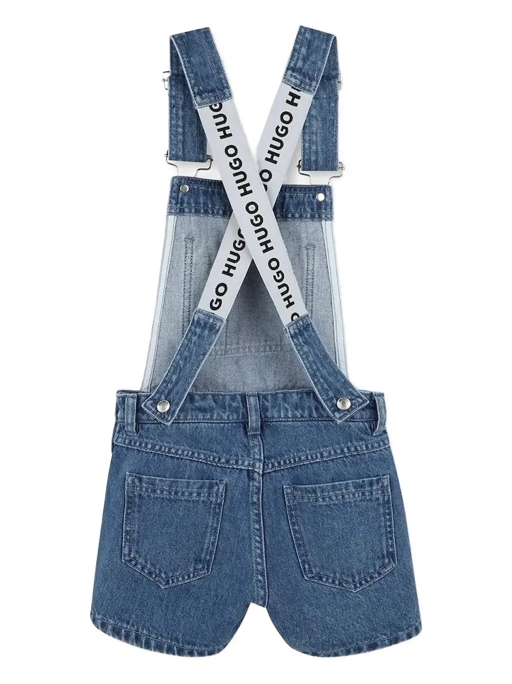 HUGO logo-strap denim dungaree | Dungarees | Image 2