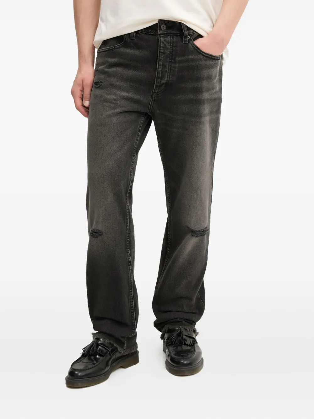 distressed jeans