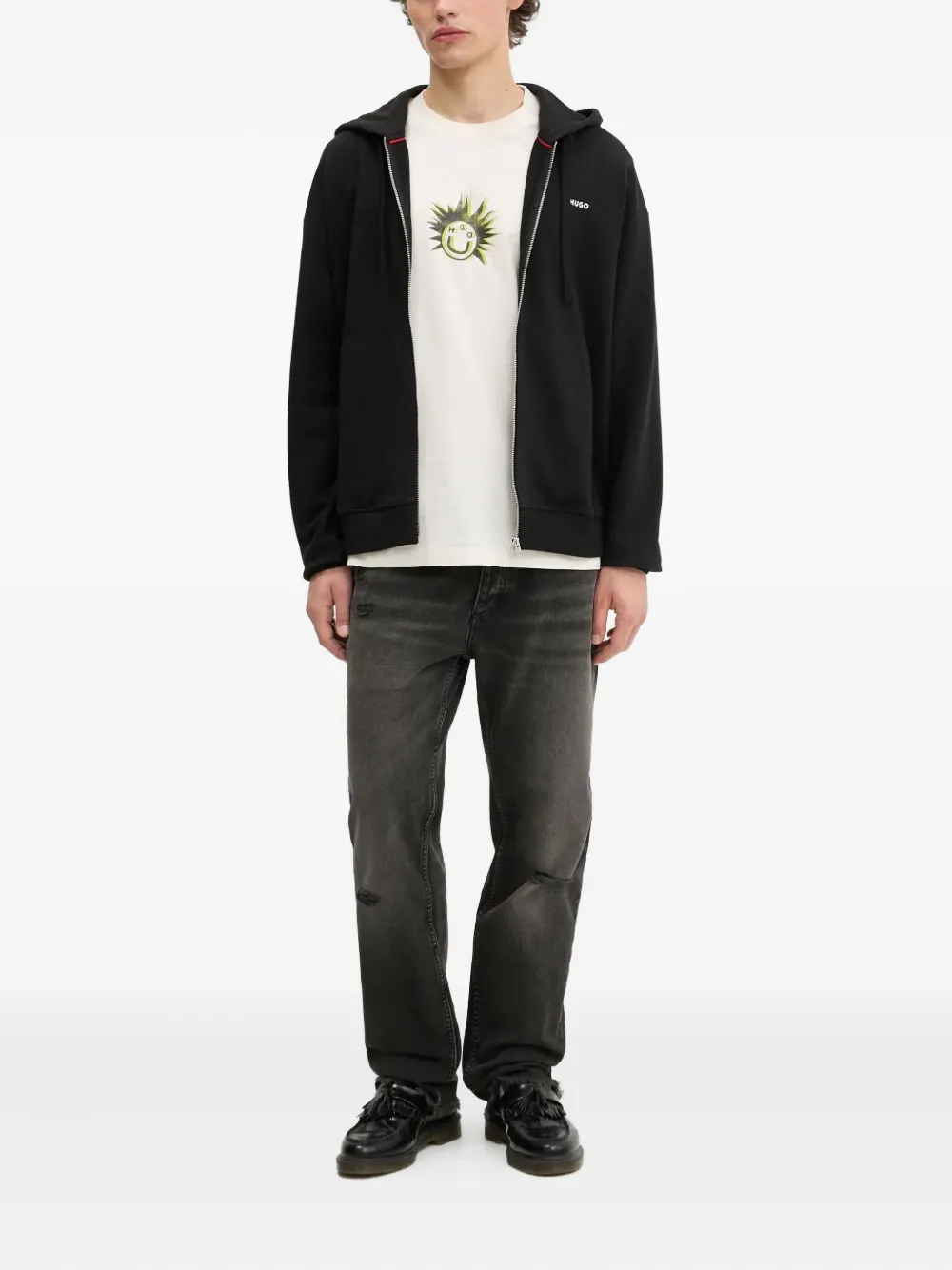 HUGO distressed jeans - Grijs