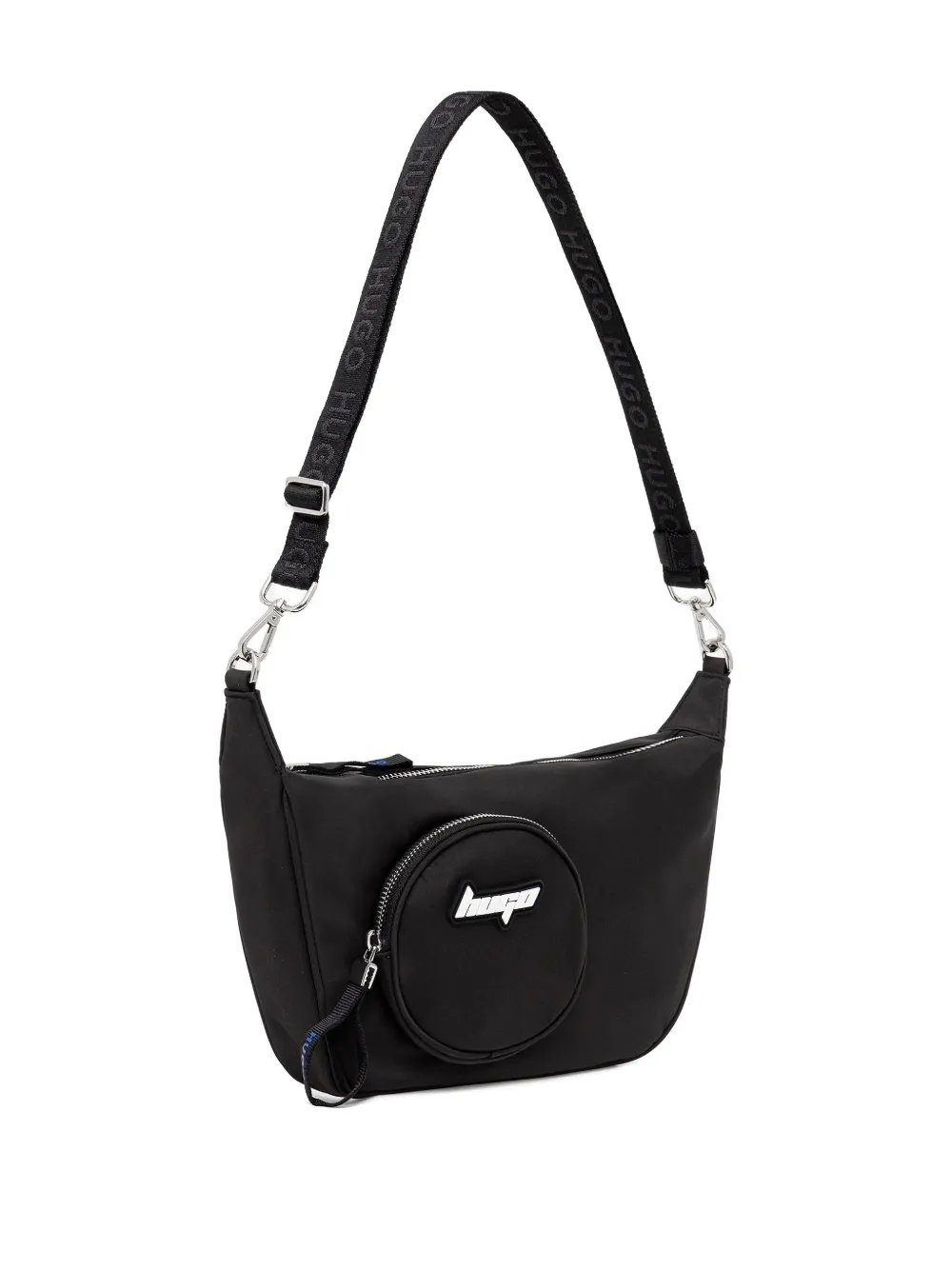 HUGO logo cross body bag Zwart
