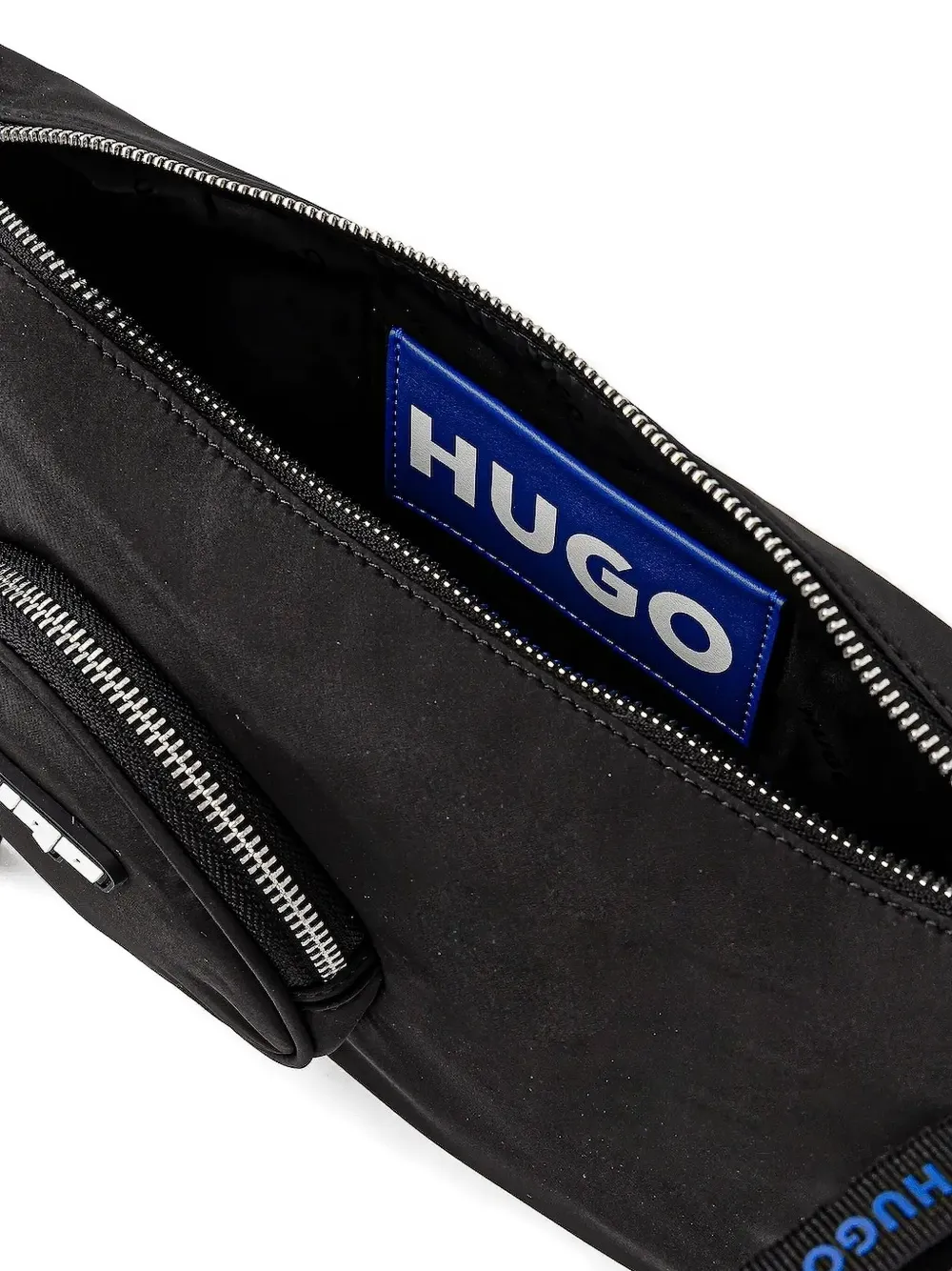HUGO logo cross body bag Zwart