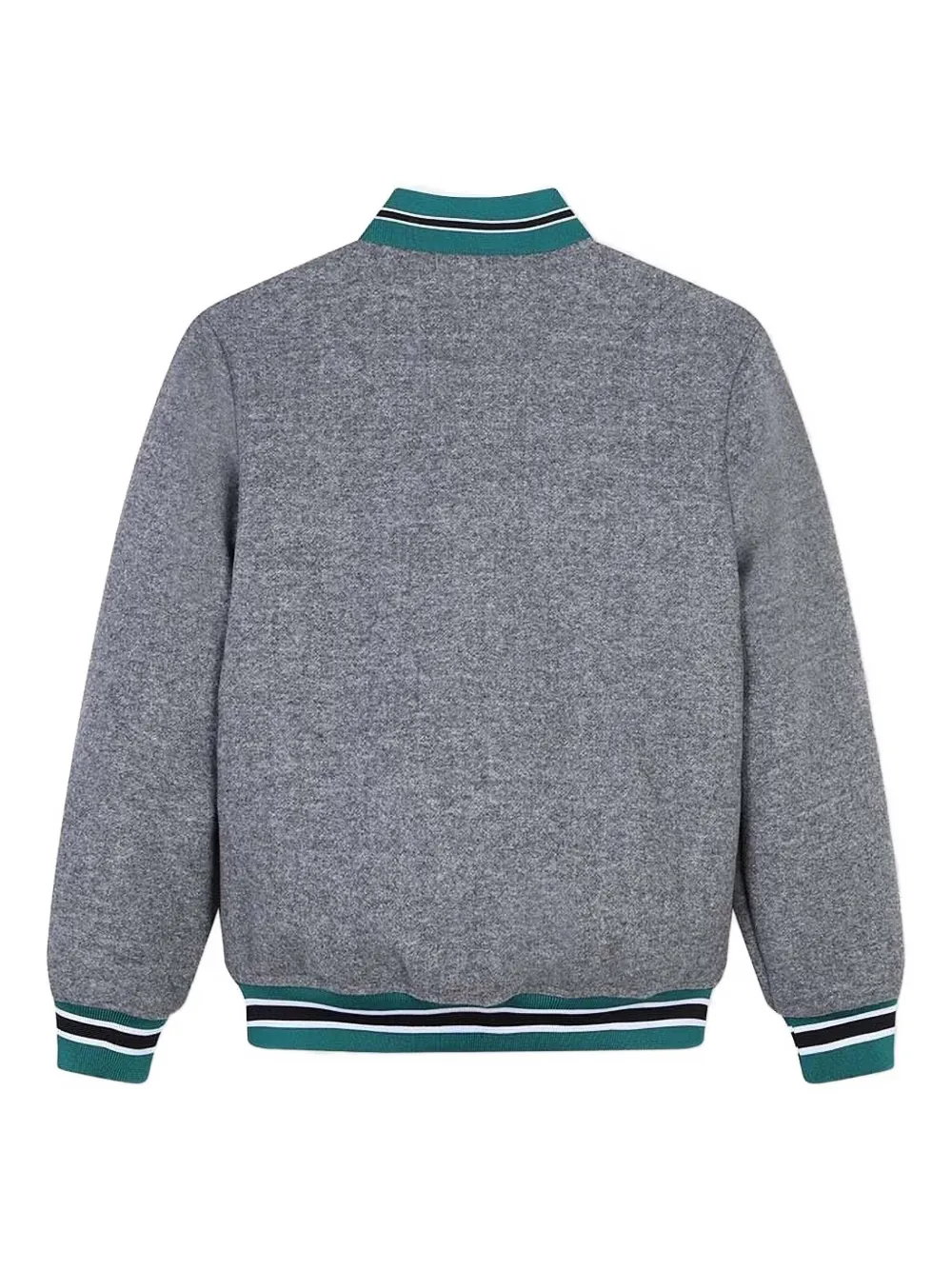 HUGO logo-print bomber jacket Grijs