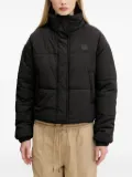 HUGO quilted logo puffer jacket - Black
