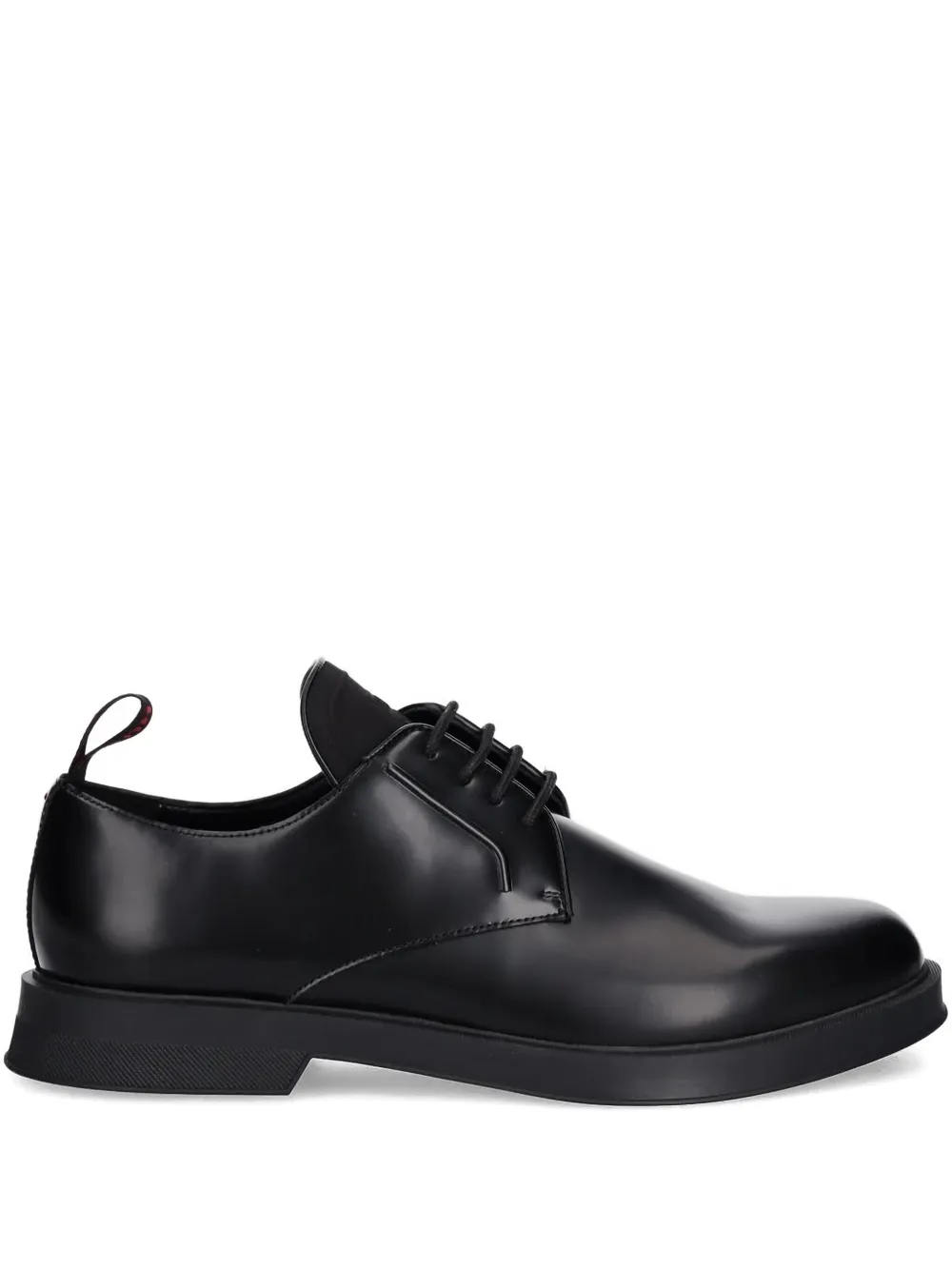 HUGO leather lace-up derby shoes - ブラック HUGO leather lace-up derby shoes - ブラック
