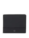HUGO leather panelled wallet - Black