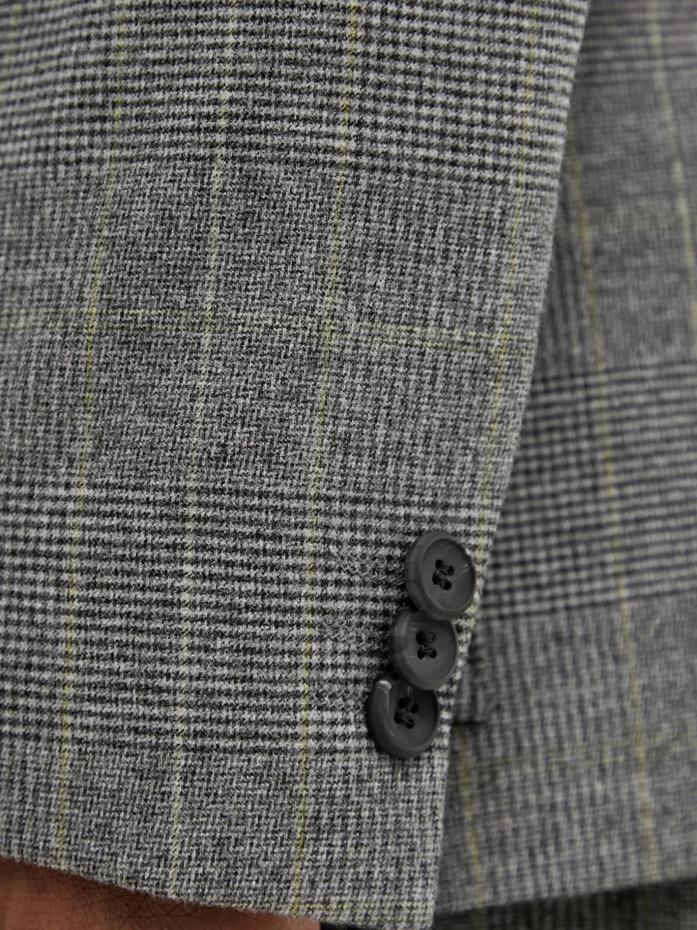 HUGO Geruite blazer Grijs