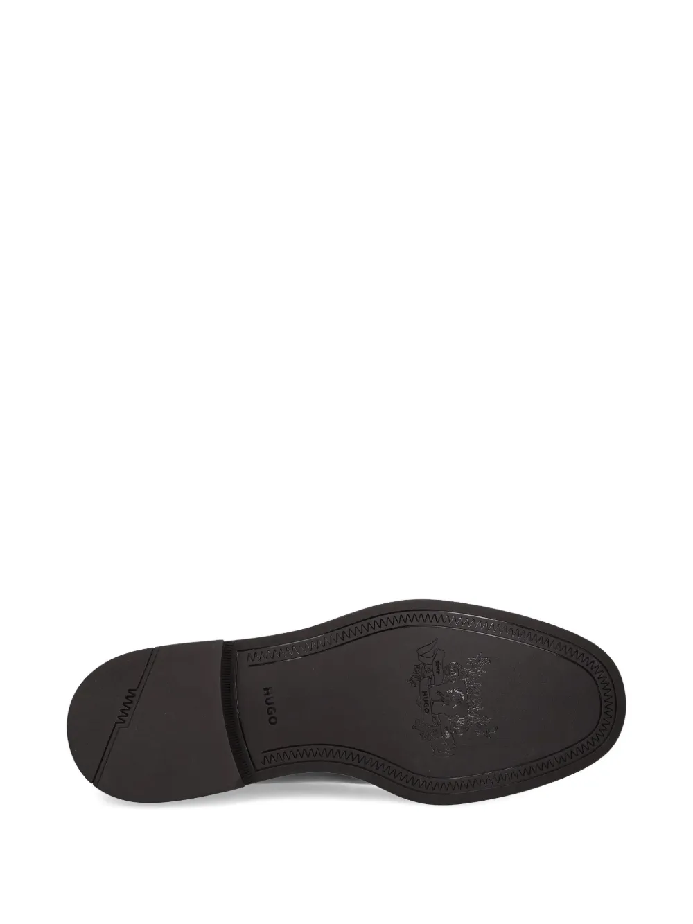 HUGO leather lace-up derby shoes Brown