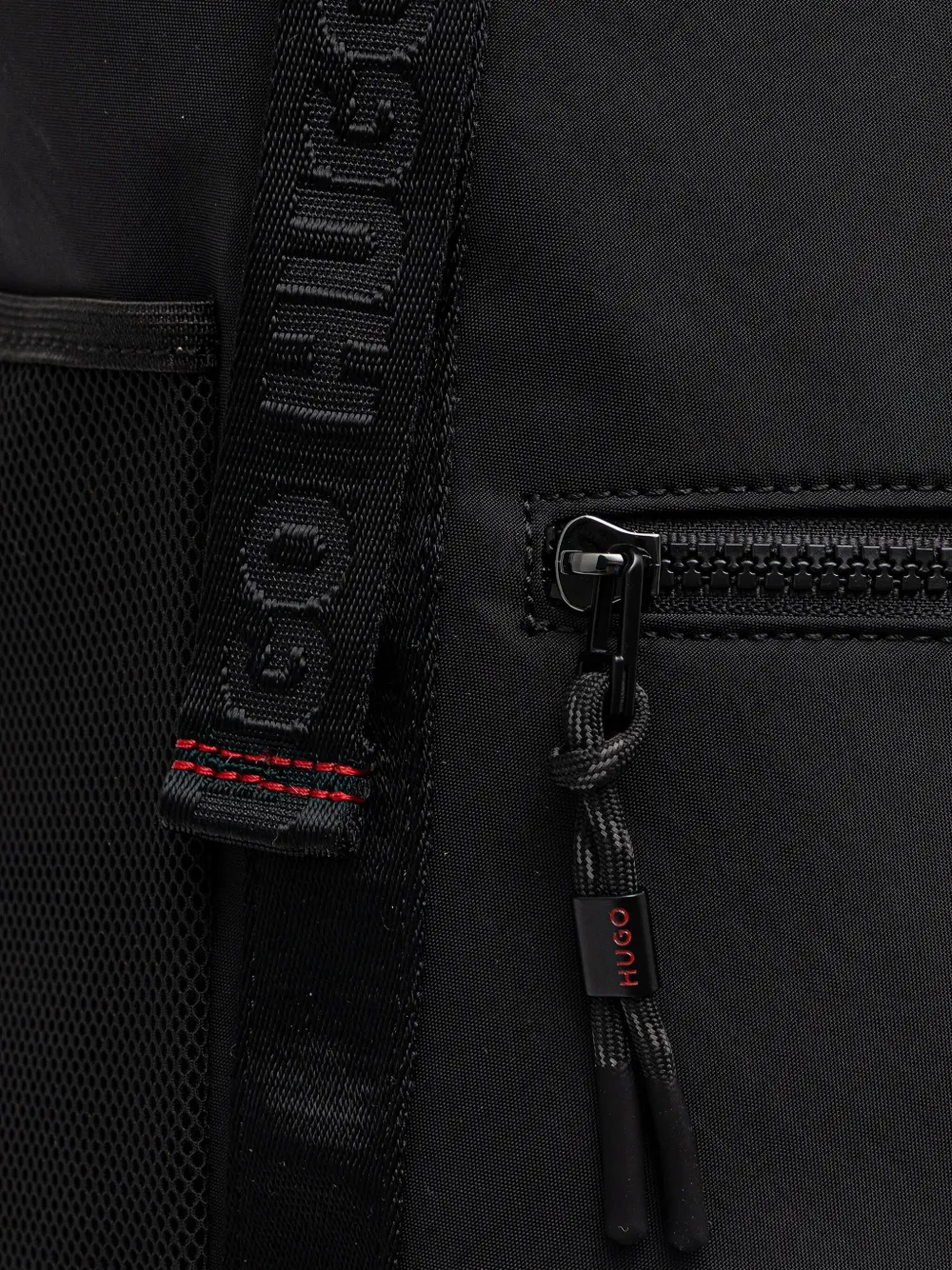 HUGO Rugzak met trekkoord en gesp 001 BLACK