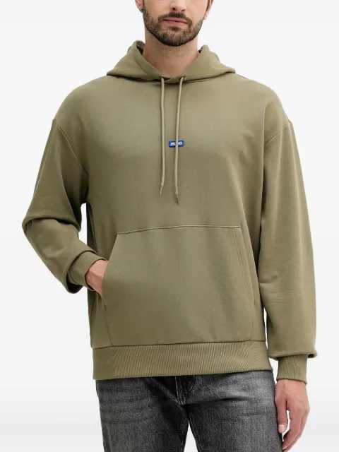 HUGO logo-patch hoodie