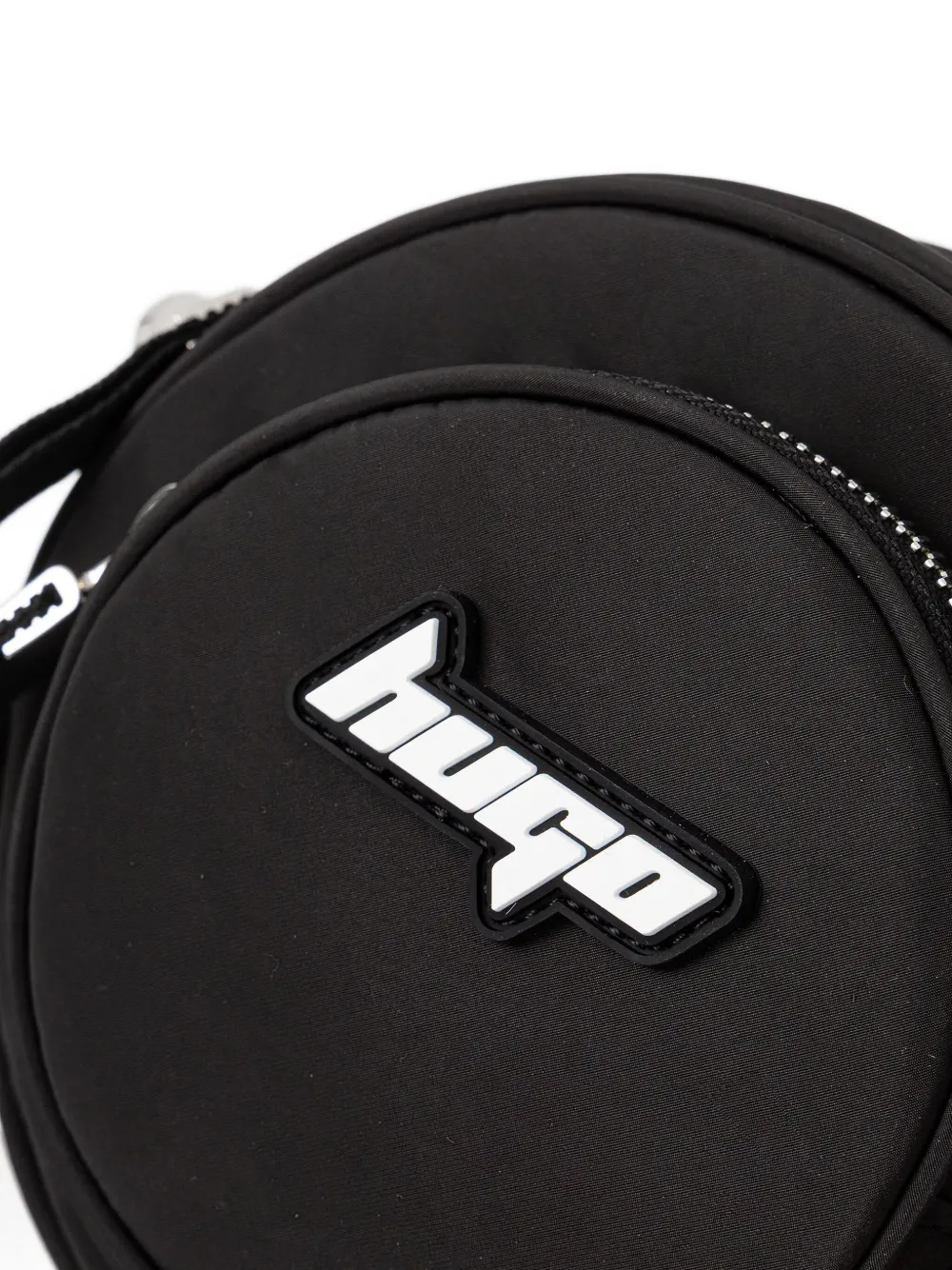 HUGO Crossbodytas met logoplakkaat Zwart