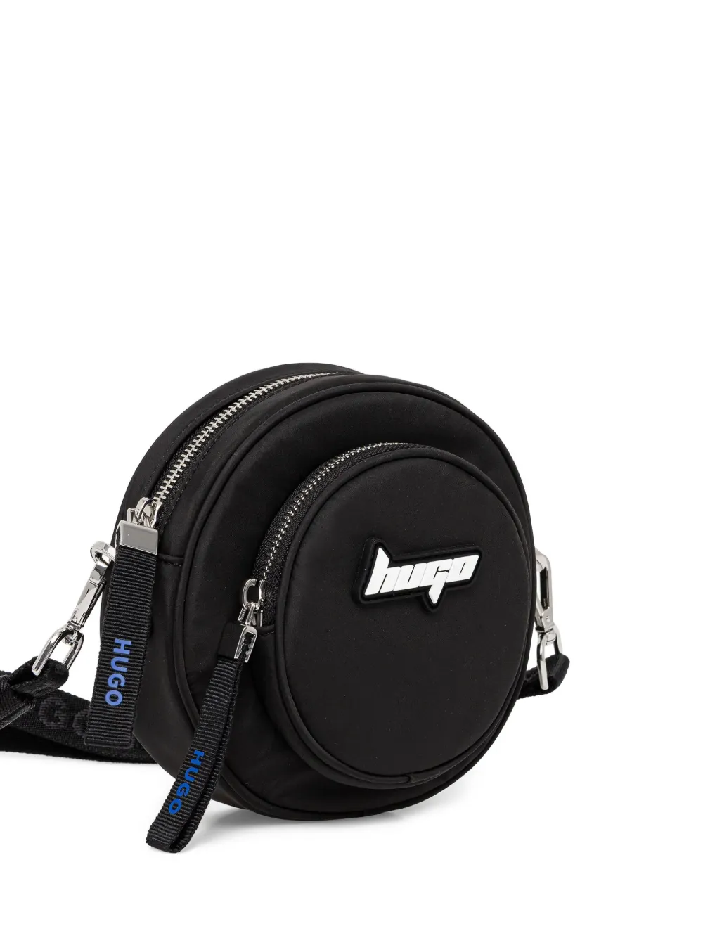 HUGO Crossbodytas met logoplakkaat Zwart