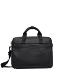 HUGO logo-plaque laptop bag - Black