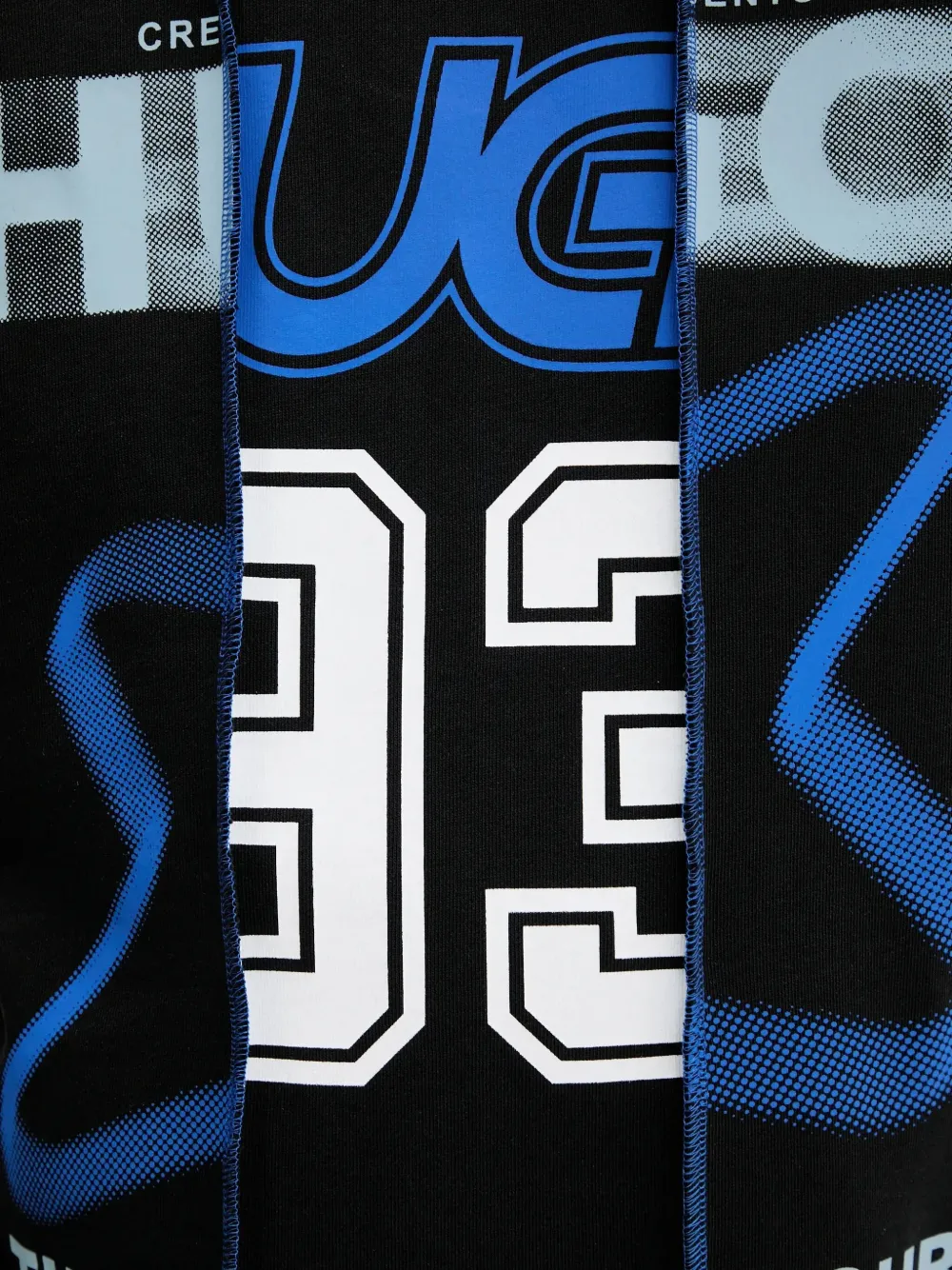 HUGO Sweater met print Zwart