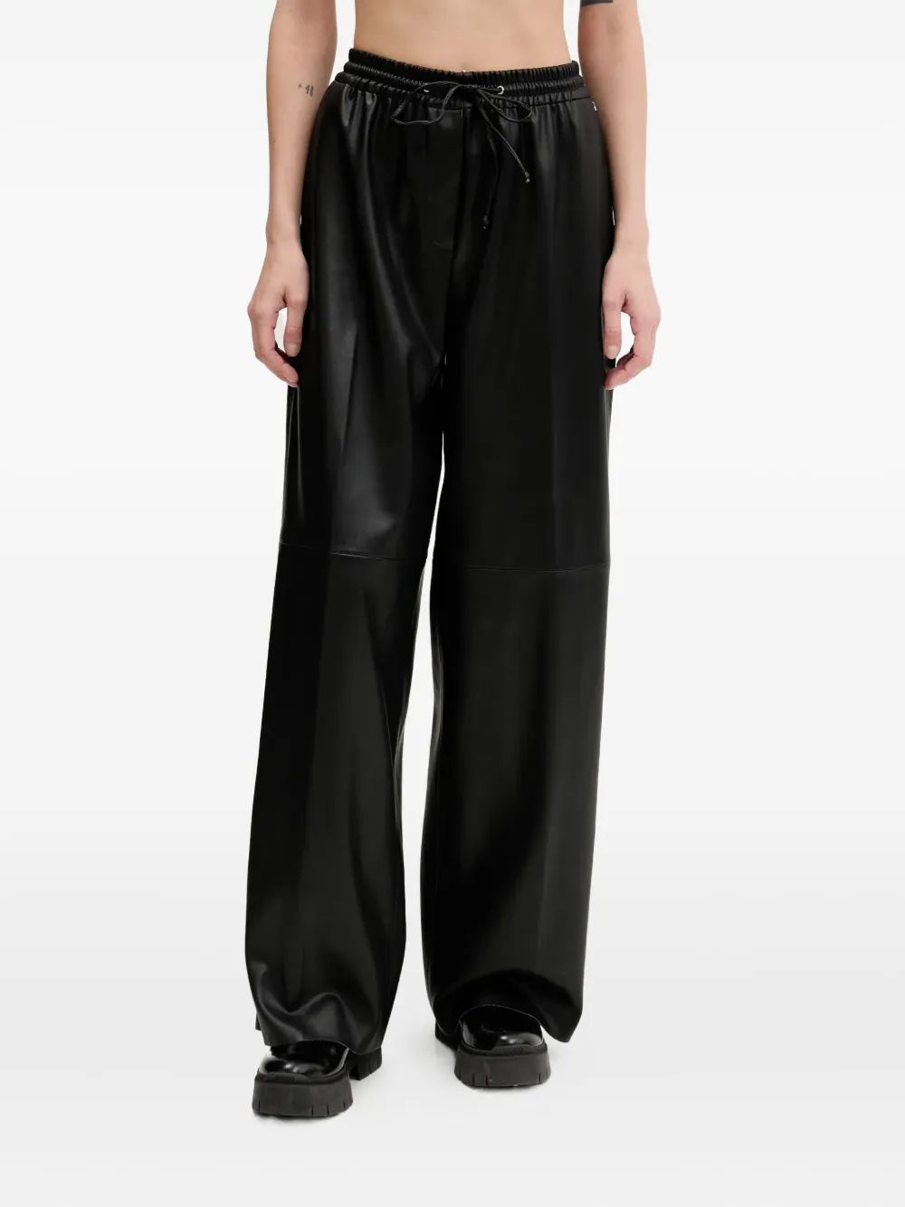 HUGO Broek met elastische taille Zwart