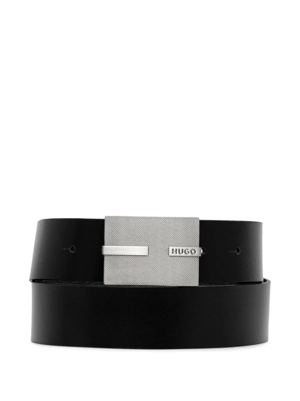 HUGO Omkeerbare leren riem Blauw