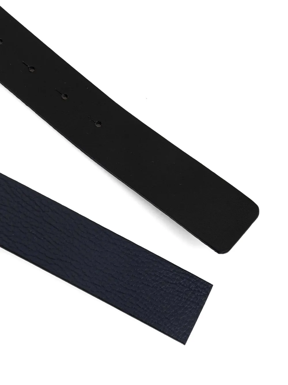 HUGO reversible leather belt - Blauw