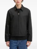 HUGO zip-front collared jacket - Black