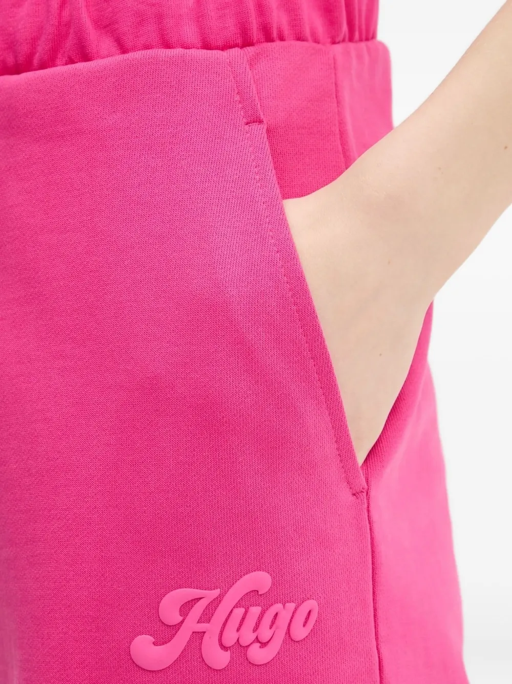 HUGO elasticated-waistband track pants Roze