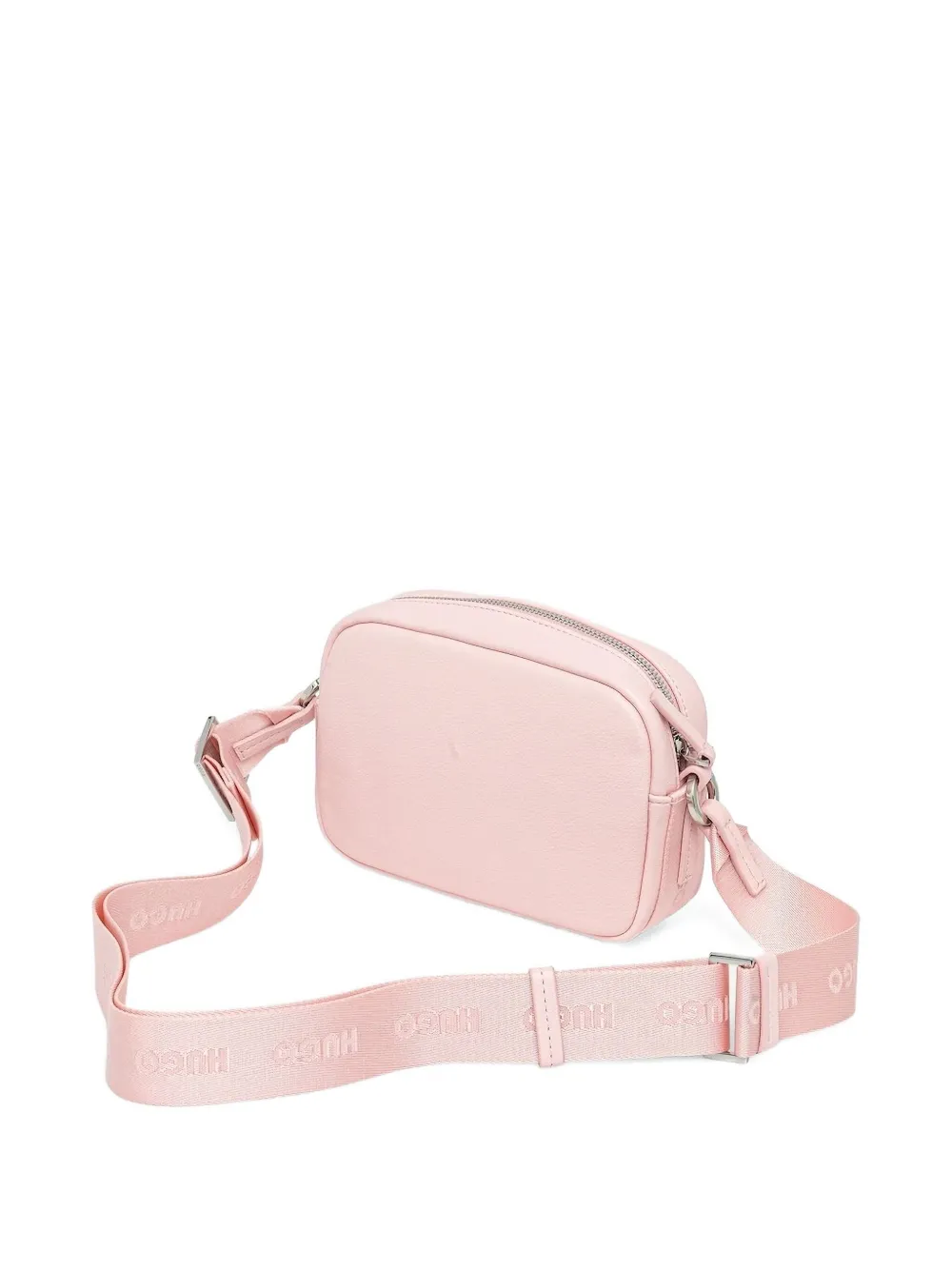 HUGO logo-plaque cross body bag Roze