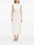 HUGO side-split midi dress - White