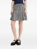 HUGO pleated tweed mini skirt - Black