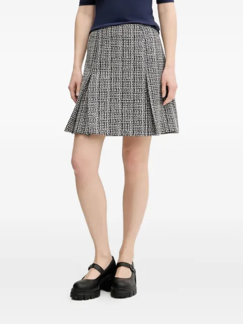 HUGO pleated tweed mini skirt