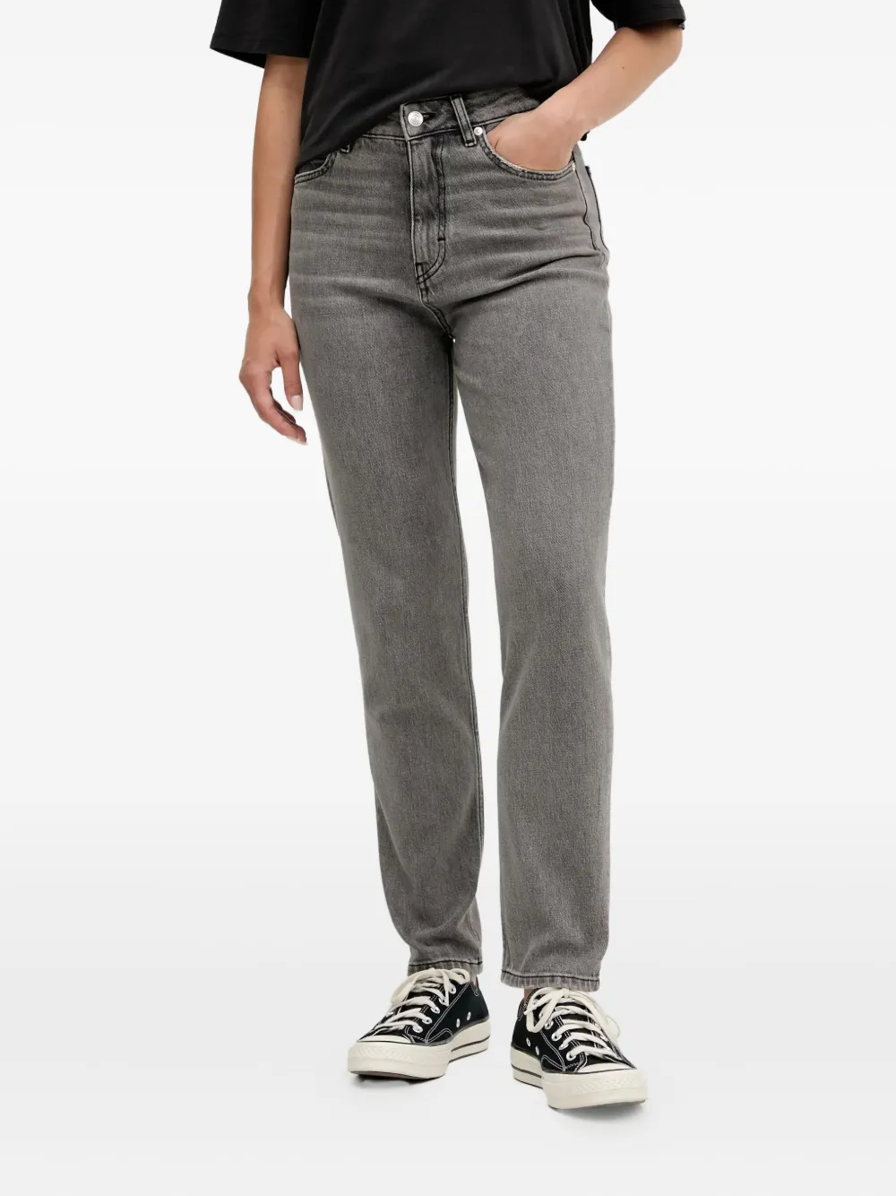 logo-patch jeans