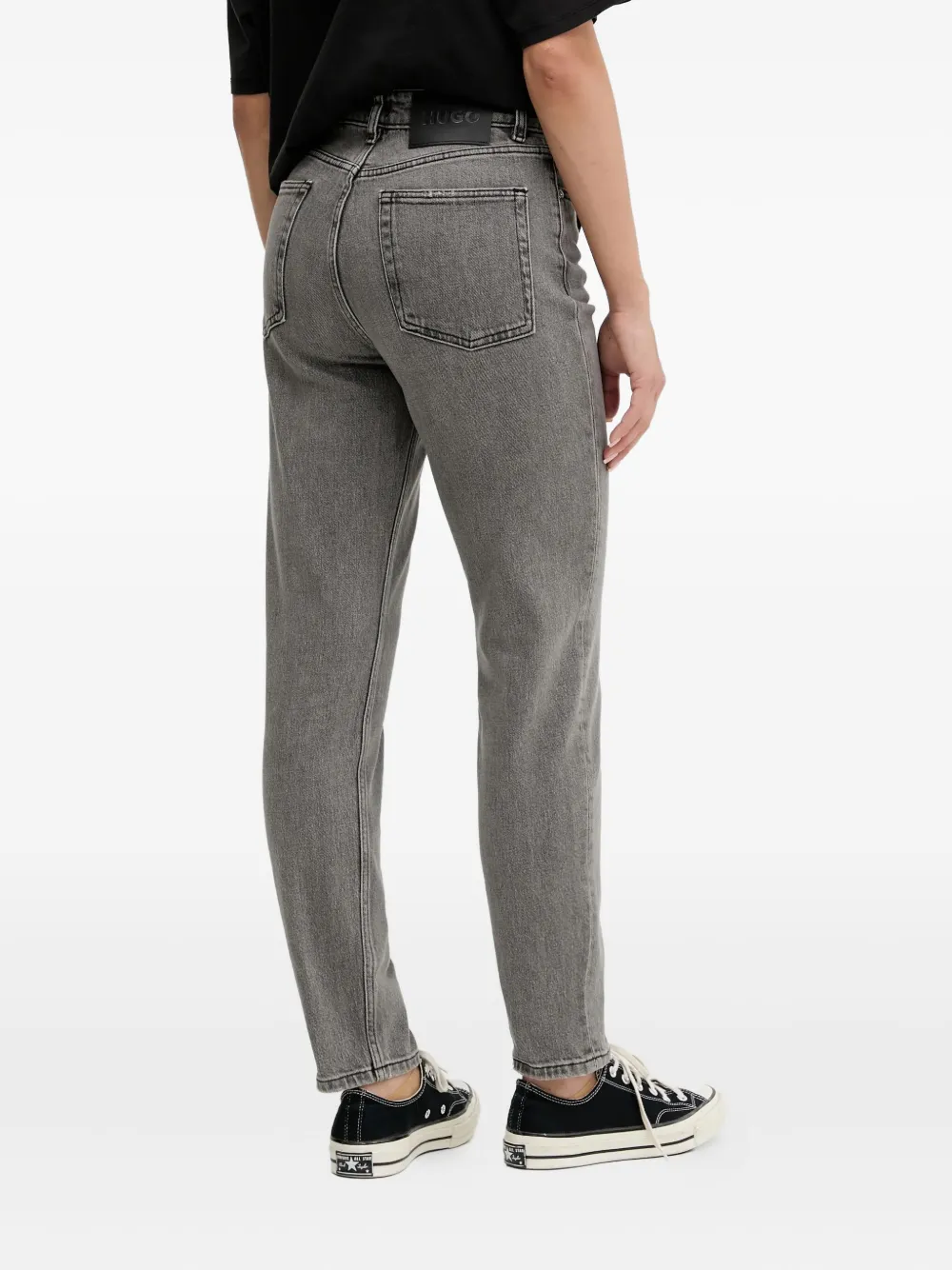 HUGO Jeans met logopatch Grijs