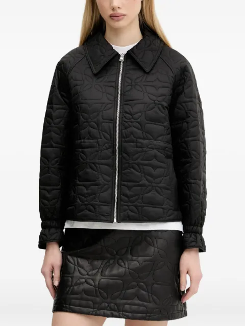 HUGO floral-quilted jacket